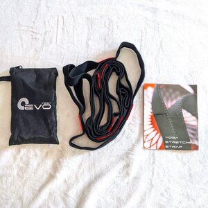 Evo Stretching Strap with Loops for Physical Therapy , Yoga or Stretching